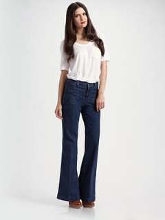 Brand   Bette Wide Leg Jeans   Saks 