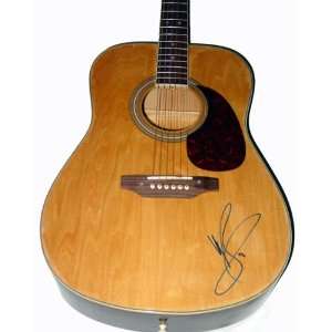 Michael Buble Autograph Signed Acoustic Guitar Exact Video Proof