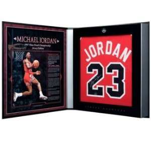 Michael Jordan Signed Bulls 86 87 Jersey Archives Box UDA