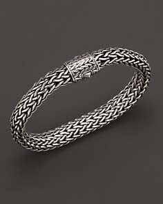 John Hardy Mens Silver Large Chain Bracelet