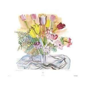 Tulipes Raoul Dufy. 29.00 inches by 23.00 inches. Best Quality Art 