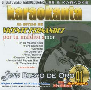 Karaokanta 1741 Por Tu Maldito Amor Spanish Karaoke CDG  
