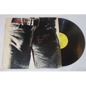 Ronnie Wood Sticky Fingers   Signed Autographed Lp Record Album with 