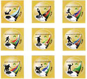 Botswana MNH Stamps FIFA soccer World Cup 2010 South Africa whole set 