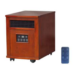   Infrared Quartz Heater Portable W/Remote Electric Fireplace  