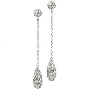   Jewelry   Sharon Osbourne   Donnas Pear CZ Dangle Earrings Jewelry