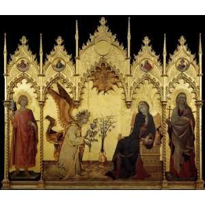   Simone Martini   24 x 20 inches   The Annunciation 