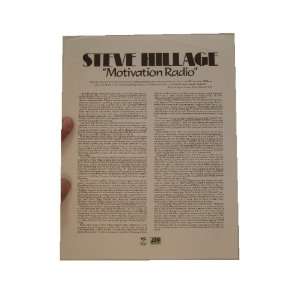 Steve Hillage Press Kit Information