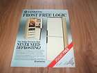 Hitachi frost free fridge freezer 1983 magazine advert