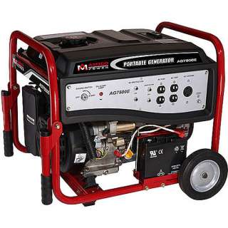 6500 Watt Portable Generator w/ Wheel Kit ~ Electric Start Gas Powered 