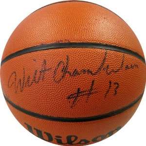  Wilt Chamberlain Autographed Basketball