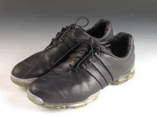 Adidas Mens Adipure Golf Shoes Size 9M Black/Black Stripes 816299 