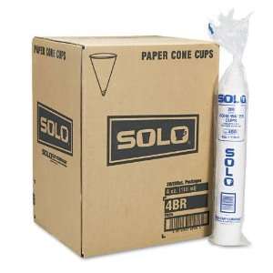 SOLO Cup Company : Cone Water Cups, Cold, Paper, Four Ounces, White 
