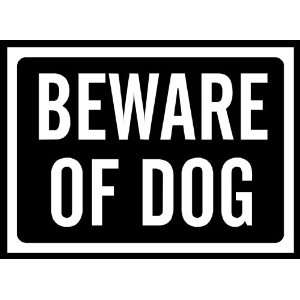  Beware of Dog Sign Removable Wall Sticker