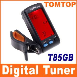 LCD Digital Chromatic Guitar Bass Tuner Cip on T85 New  
