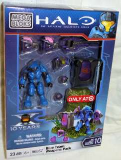 New Mega Bloks 96957 Halo Covenant Elite Team Blue Weapons Pack Target 