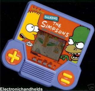 Electronic handheld TALKING THE SIMPSONS BART VS. HOMERSAURUS game by 