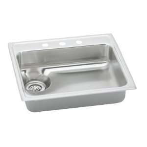   Elkay LWR2522L0 Lustertone WasteAll Single Basin Kitchen Sink Kitchen