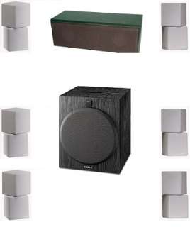   STYLE MINI CUBE SPEAKERS 7.1 HOME THEATER SURROUND SOUND 10 SUBWOOFER