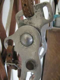   CROCKETT Engraved Aluminum Western Hackamore Horse Bit Bridle Reins
