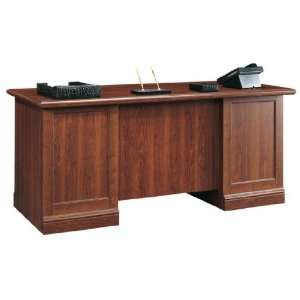   : Sauder Camden County Executive Desk Planked Cherry: Office Products