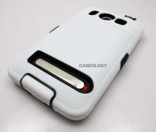 WHITE IMPACT PHONE COVER HARD CASE SPRINT HTC EVO 4G  