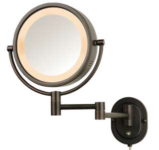   Eclipse 5X 1X Halo Lighted Wall Mounted Mirror 874479000669  