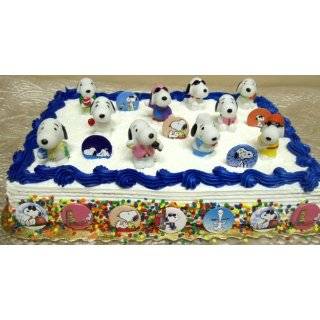 Peanuts Snoopy 22 Piece Birthday Cake Topper Set with 10 Snoopy 1 
