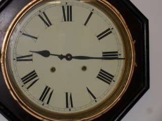 Large Short Drop Ingraham Schoolhouse Clock  