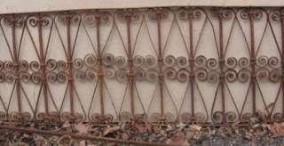Antique Wrought Iron Railing   10 feet wide x 28  