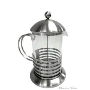   Tempered Glass & Stainless Steel French Coffee Press