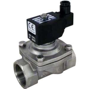 12v DC 25mm 1 Normally Closed Stainless Steel Viton 2 Way Solenoid 