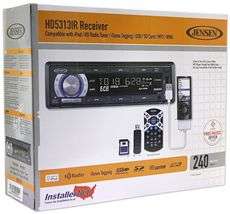 JENSEN HD5313IR CD RECEIVER w/HD RADIO+IPOD+USB+REMOTE 613815567196 