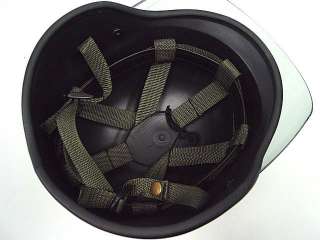 SWAT Airsoft M88 PASGT Kevlar Helmet w/Visor Black  
