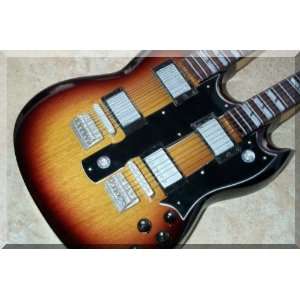  GIBSON SG Doubleneck Miniature Mini Guitar Sunburst 