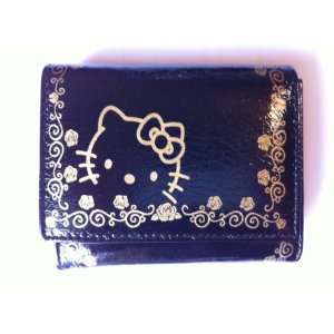  Hello Kitty Tri Fold Leathre like PU Wallet Puse (Gold and 