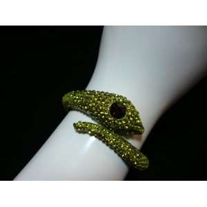  Green Snake Crystal Bracelet 