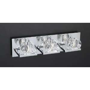 PLC Lighting Cielo Vanity Fixture in Polished Chrome Finish   18173 PC