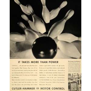  1935 Ad Cutler Hammer Motor Bowling Charles W. Thill 