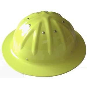   Skull Bucket Full Brim Aluminum Hard Hats   Yellow: Home Improvement