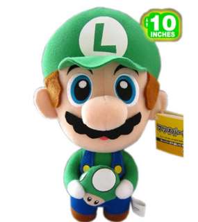 Super Mario Bros Brothers Luigi 10 Plush Doll Toy New  