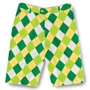 Loudmouth Golf Mens Shorts: Derby Chex   Size 34