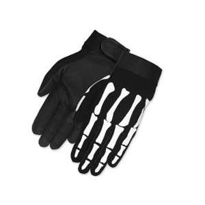  Skeleton Bones Biker Mechanic Gloves (Size XXL) 