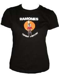 The Ramones   Girls T Shirt   Teenage Lobotomy (Girl Sitting on Chair 
