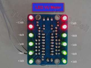 LED Stereo Music Visualizer (VU Meter) ASSEMBLED for audio amplifier 