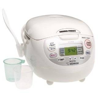 Zojirushi NS ZCC10 5 1/2 Cup (Uncooked) Neuro Fuzzy Rice Cooker and 
