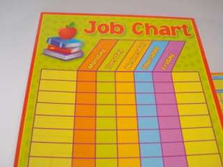 JOB CHART SET Apple Chore Goal TRACKING Teacher Management + Marker 