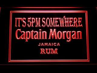 491 r Its 5 pm Somewhere Captain Morgan Neon Sign Gift  