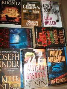   of 5 pounds of mass market Mystery, Crime & Thriller paperback books