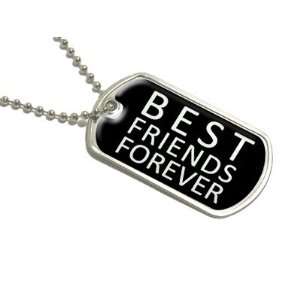  Best Friends Forever   Military Dog Tag Keychain 